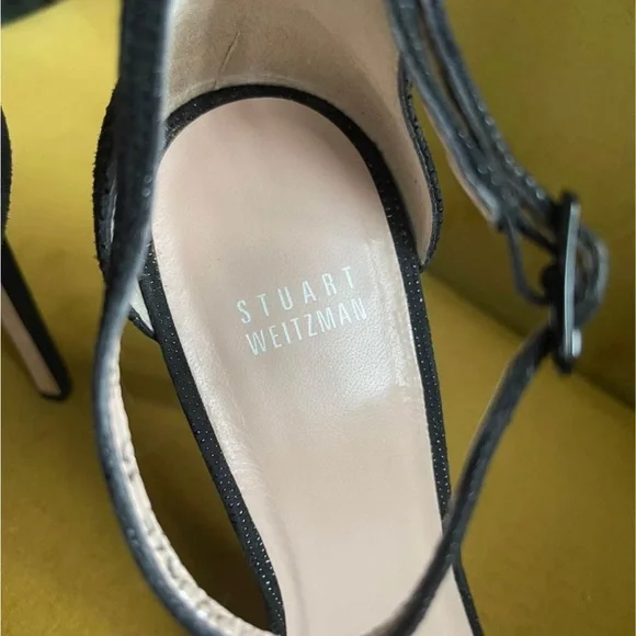 New Stewart Weitzman heels. No box size 5.5 Black Diamond in color - Picture 2 of 8